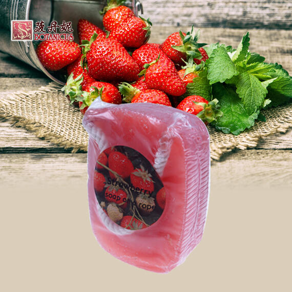 68折起【菠丹妮 Botanicus 台灣總代理公司貨】草莓手工皂 190g 懸掛式 (品號05275)