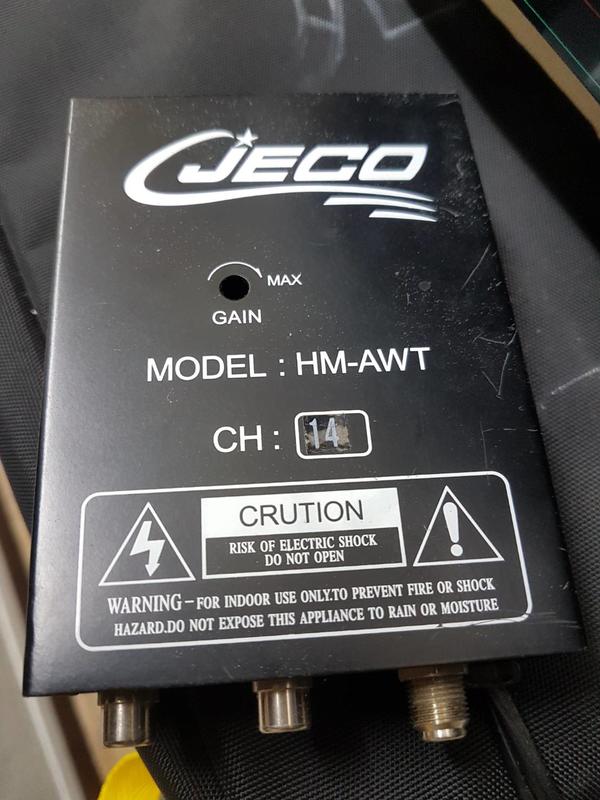 中古 二手 CJECO HM-AWT AV CH14 類比訊號轉RF 調變器 第四台 監視器 電視TV 警衛室 保全室