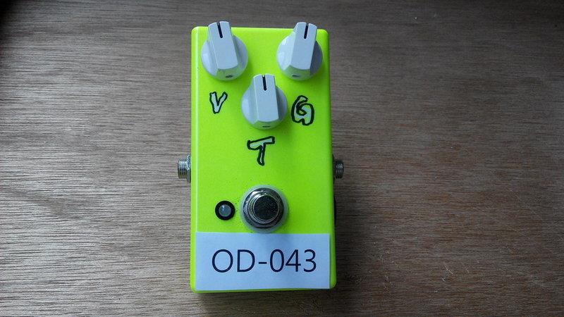 OD-043 手工效果器 (參考ZVex - Box of Rock、Distortron 電路製作)