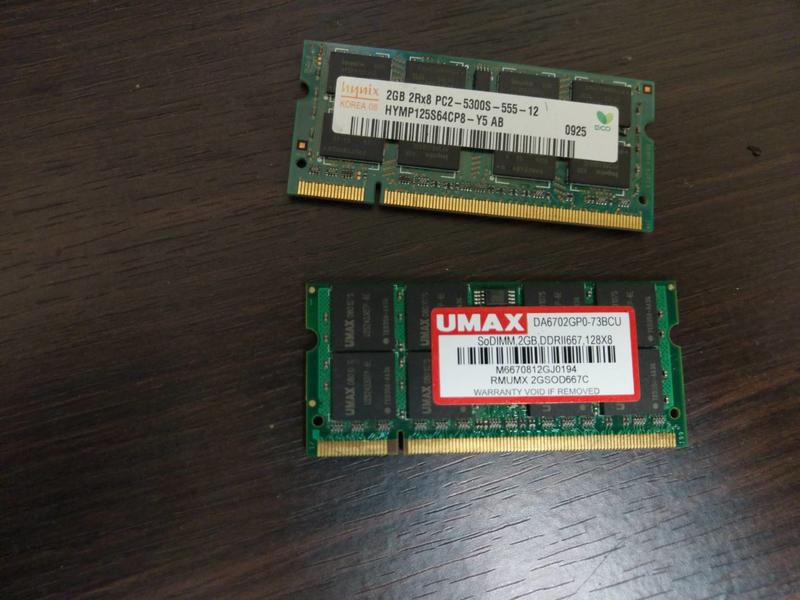 筆電記憶體 RAM 三星Samsung UMAX  HYNIX DDRII PC2-6400 DDR2 2RX8 2G