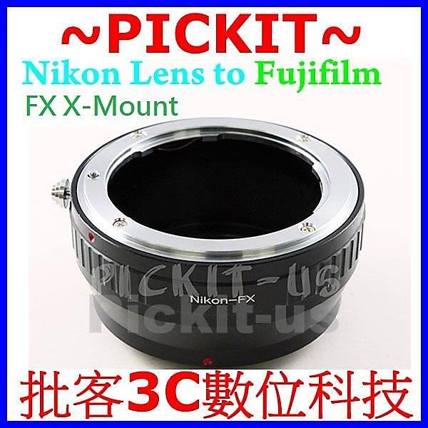 尼康 Nikon AF AI F D DX 鏡頭轉富士Fujifilm Fuji FX X機身轉接環 Kipon 可參考