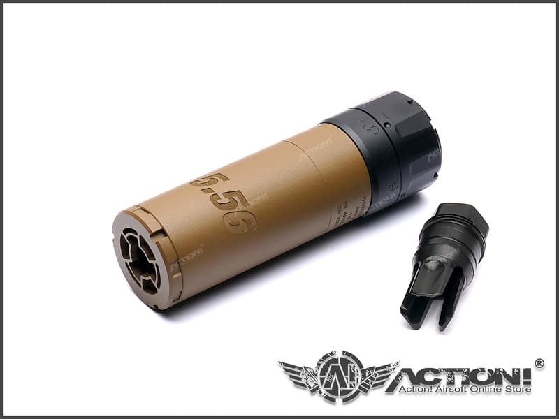 556cla Kit 【Action!】現貨)TaskForce SLX 556C 緊緻型樣式 QD快拆 滅音管 + 鋼製火帽 可裝發光器 | 露天市集 | 全台最 ...
