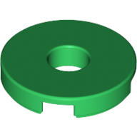 【樂高小角落】 Green Tile Round 2x2 綠色圓形平板、中空 6074954 15535