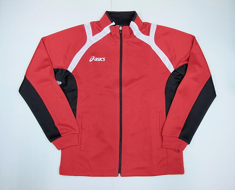 (超低特價$690出清) 亞瑟士 針織運動外套(K11425-2301紅色XL號)