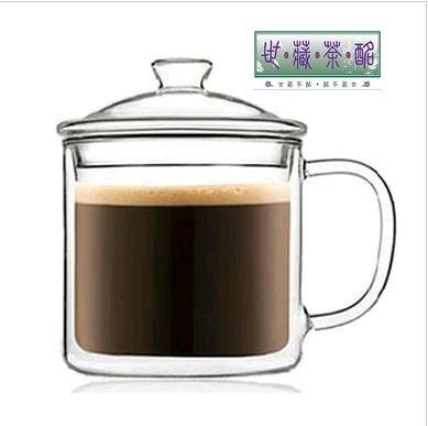 [世藏茶酩]烏龍茶|普洱茶|花草茶 耐熱玻璃茶杯 雙層玻璃杯 馬克杯帶蓋