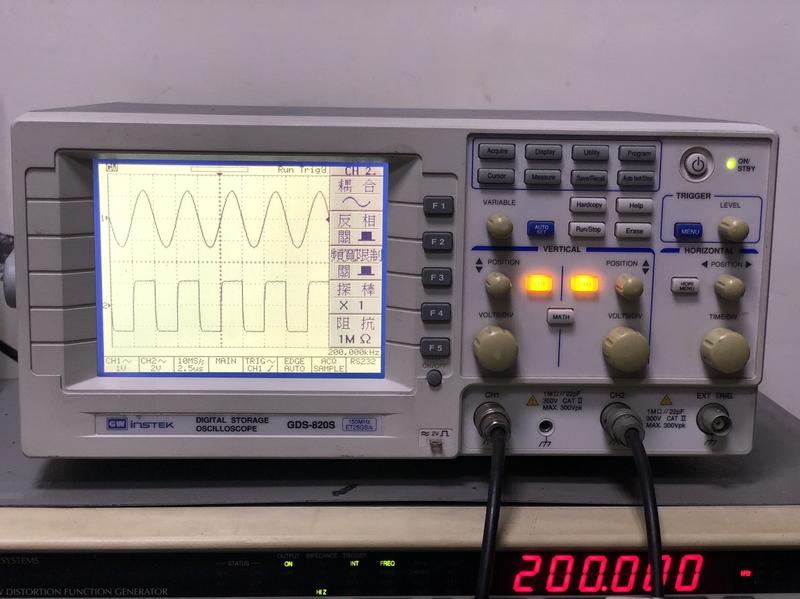 固緯 G.W GDS-820S  150MHz, 2CH DSO 数位示波器