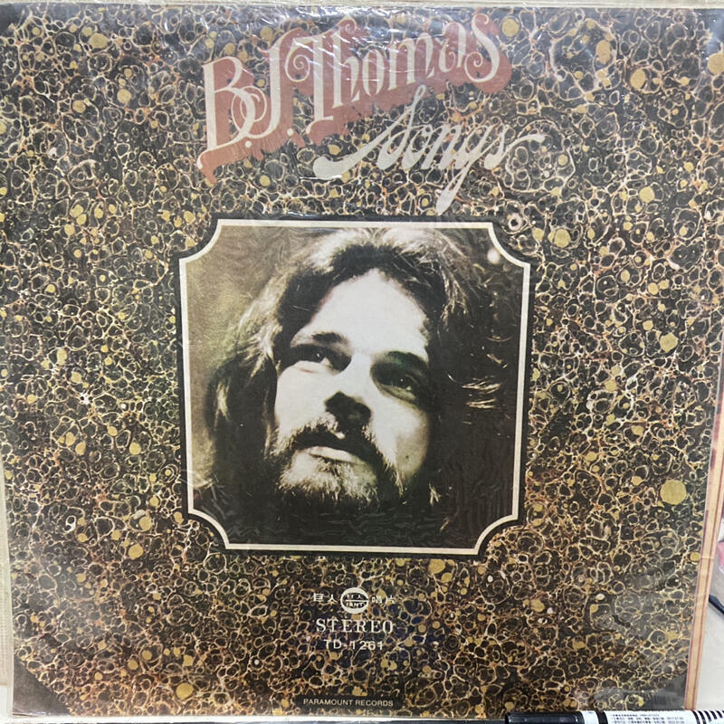 台版黑膠LP-BJ Thomas 比利·喬·托馬斯-鄉村樂之‘Songs’專輯