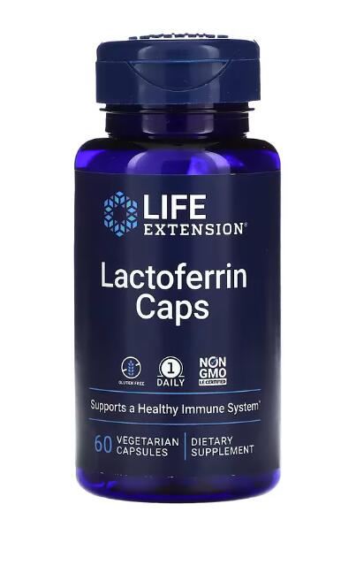 [預購] 乳鐵蛋白膠囊300mg 60粒 Life Extension Lactoferrin Caps
