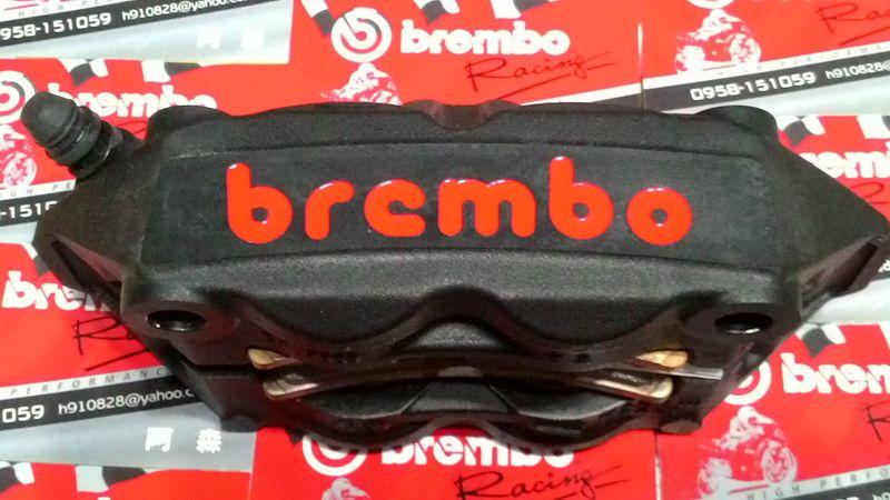 BREMBO 一體鑄造輻射卡鉗 黑色紅字 X max  R3