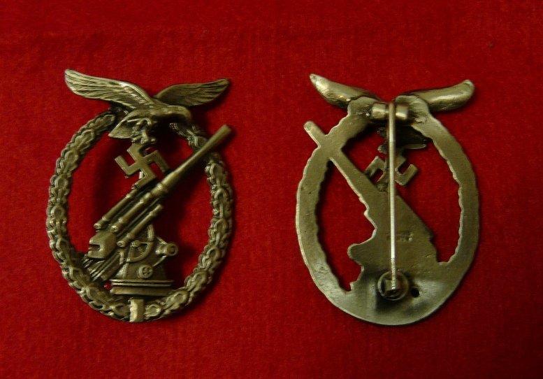 WWII二戰德軍  空軍防空作戰勳章  1:1<古銀>納粹德國