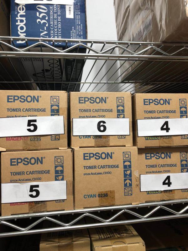  EPSON C9100 ㊣原廠碳粉匣S050234黃色/S050235紅色/S050236藍色 彩色雷色印表機