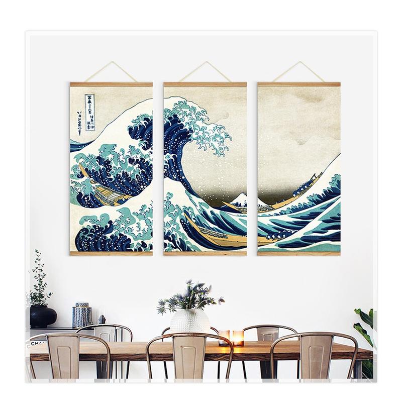 【現貨】【MakeLifeEasy】 個性日式裝飾畫浮世繪掛畫客廳裝飾畫餐廳玄關壁畫現代簡約卷軸壁畫