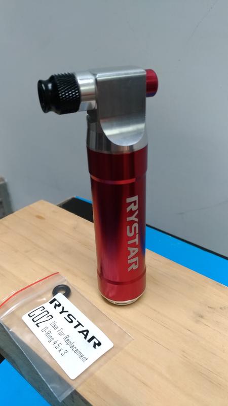 RYSTAR 高壓氣瓶CO2手持式充氣筒 高壓打氣筒 (紅色) MICHE