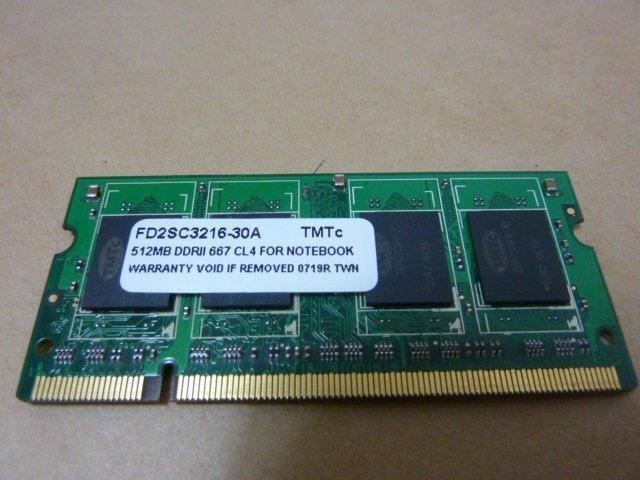 TMTc DDR2 667 512MB NB筆記型電腦用記憶體(新禾代理)
