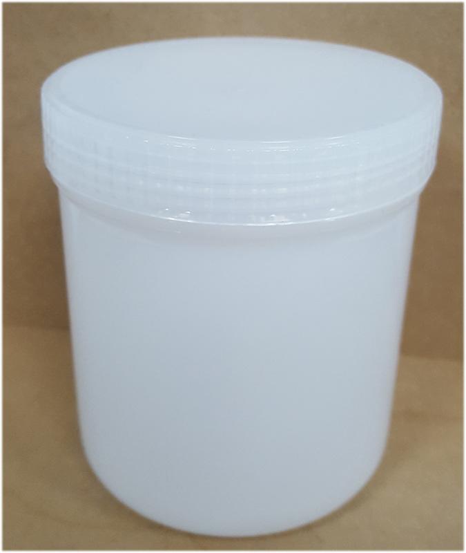白色塑膠空罐。食品罐。螺旋蓋密封罐。600cc塑膠空罐。