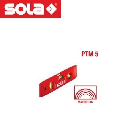 "電筒魔" 奧地利SOLA PTM 5 磁性 三角度氣泡顯示 防破裂丙烯酸管 水平尺