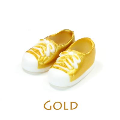新奇玩具☆OB11 娃鞋 50週年紀念限定色 金色 運動鞋  1 娃鞋 Cu-poche 口袋人 適用 (鞋底含磁石) 