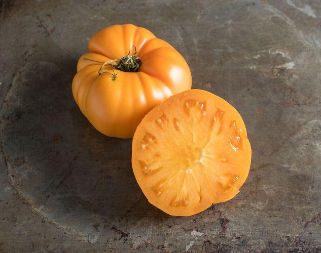 黃白蘭地番茄種子10顆~單果可達2磅重，口感細緻，味道佳