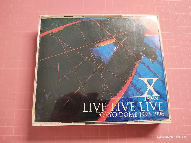 二手原版光碟《 XJAPAN LIVE LIVE LIVE TOKYO DOME 1993-1996》【CS超