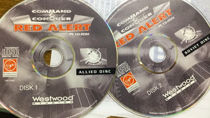 COMMAND & CONQUER: RED ALERT--紅色警戒 1代 PC GAME 二手電玩遊戲 Z16