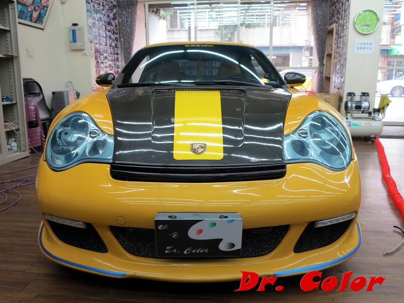 Dr. Color 玩色專業汽車包膜 Porsche 996 turbo 車燈保護膜