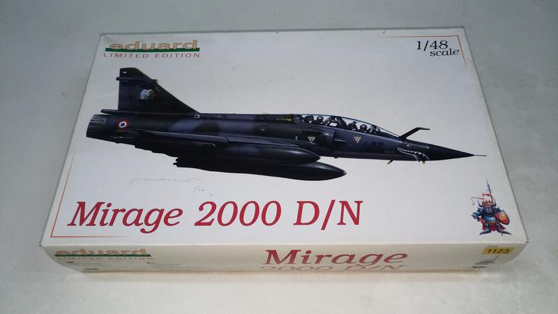 Mirage2000 D/N 1/48 凹模盒舊附蝕刻片及樹脂套件