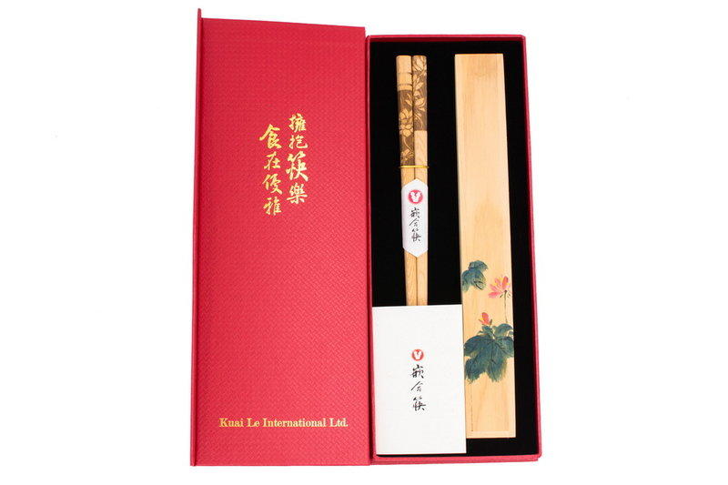 【嵌合筷】【 寓意花卉 國畫禮盒組】尋找 代表自己的花朵，使用專屬您的 個人筷子