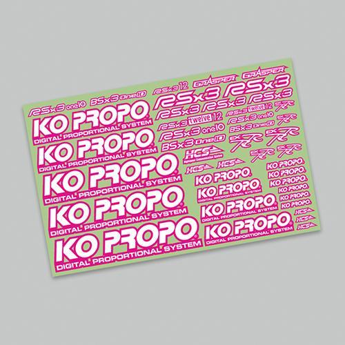 KO PROPO 商標貼紙-粉紅色 (#79070)
