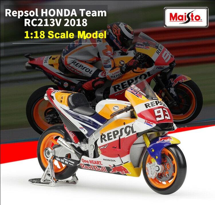 【全台搶先上市】馬奎斯 Marquez 2018年 MotoGP Repsol Honda 美馳圖精品製作 尺寸1/18