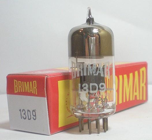 真空管Brimar ECC801S=13D9 =ECC81/12AU7 ,黑屏,1960年代英國製,英國