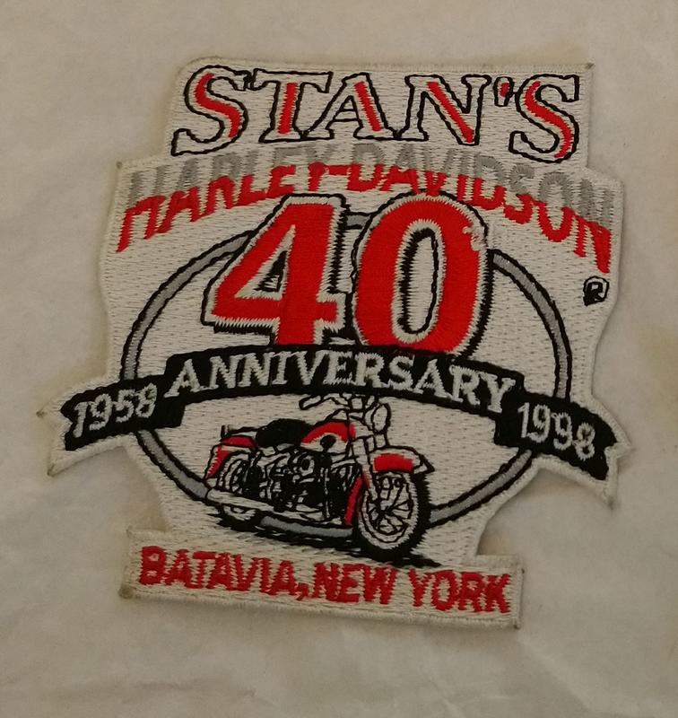 紐約哈雷機車40週年紀念熱貼布標 Stans Harley-Davidson 40 Anniversary 1958-1