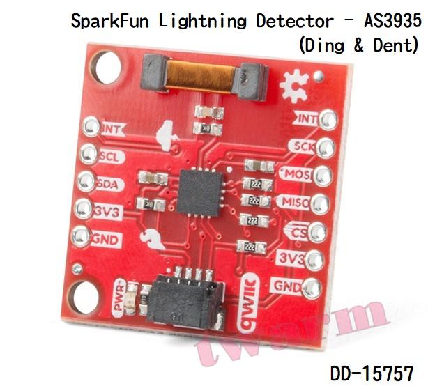 《德源科技》(含稅)（售完＊）原廠Lightning Detector - AS3935 (Ding & Dent)