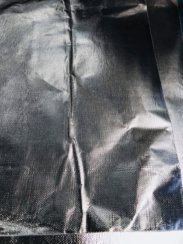 鋁箔玻璃絲隔熱布有背膠 1米X1米