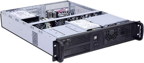 2U工業機殼 支援2大六小磁碟空間/支援PS2-ATX 電源供應器