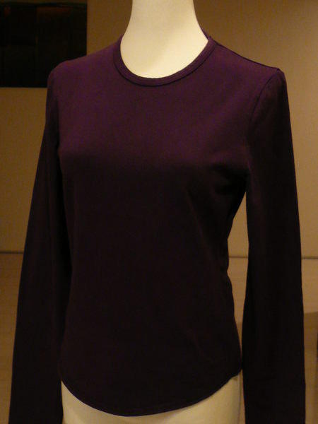 真品BURBERRY紫色棉質長袖上衣  尺寸S   Made In Poland  賣場買3件免運