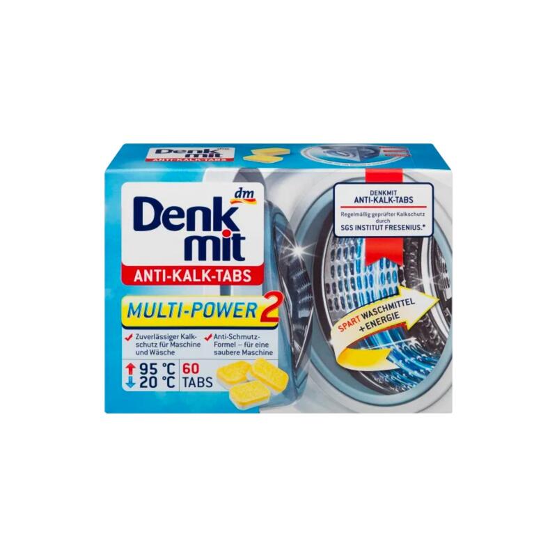 德國購 德國代購『Denkmit dm』 1盒60入 洗衣機清潔錠 去汙抑菌消毒 洗衣槽清潔錠