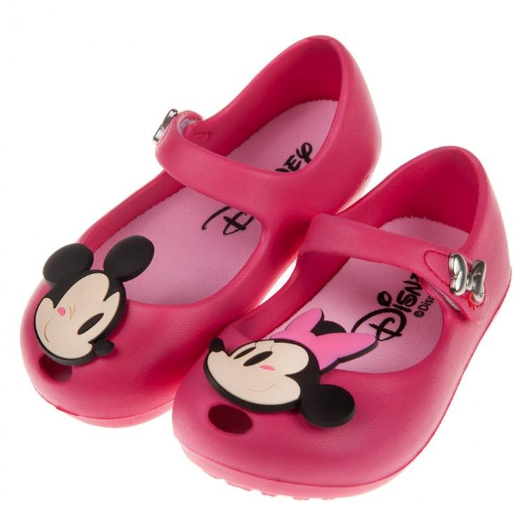 童鞋(14~19公分)Disney迪士尼米奇米妮兩小無猜桃色輕便公主涼鞋D9J346H