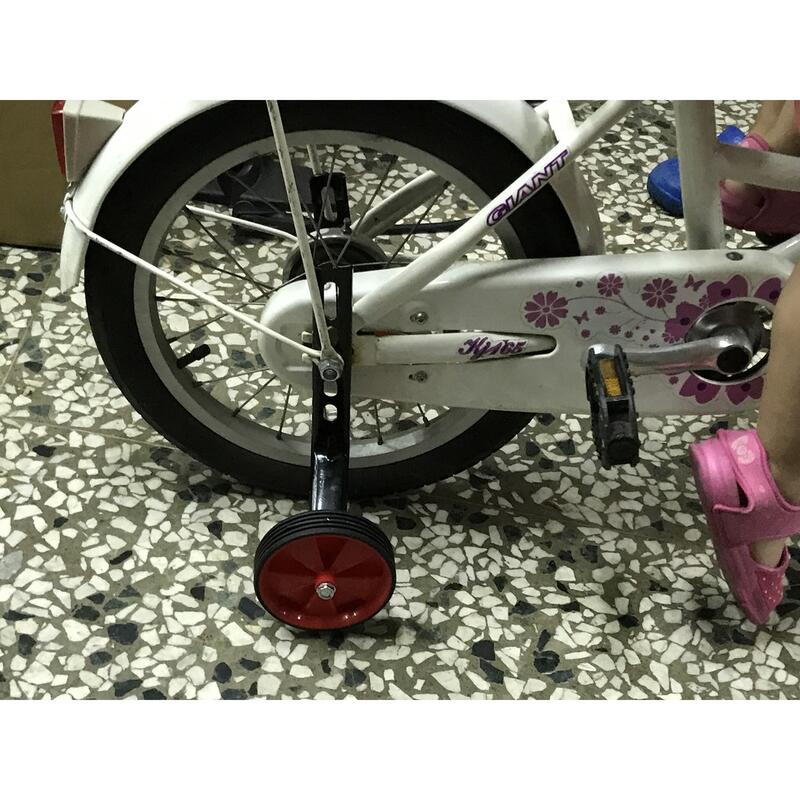 火雞二輪 台灣製12吋14吋16吋18吋20吋兒童腳踏車單速車扁管安全輔助輪 硬塑型輔架側輪 附安裝零件