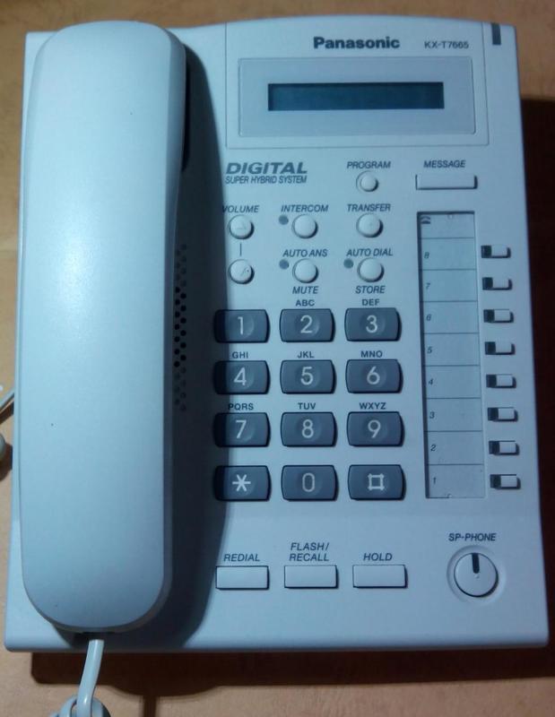國際牌 PANASONIC KX-T7665 KX t7665 商用電話機 連接線20元