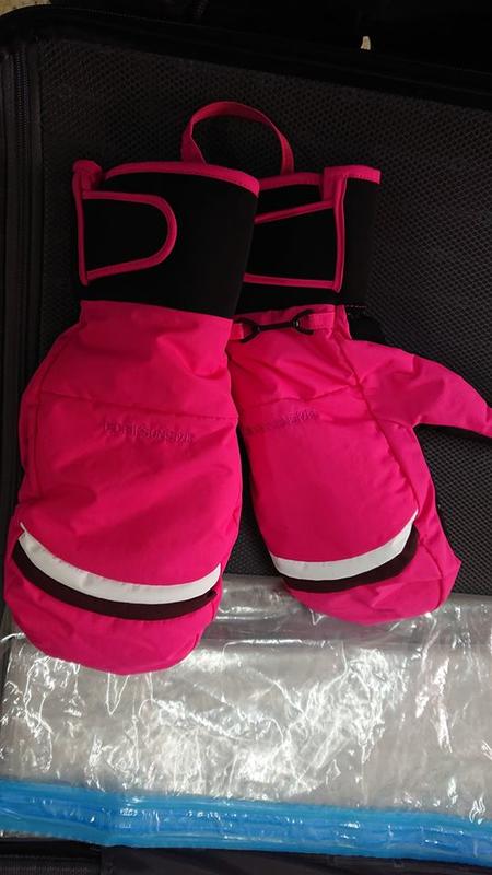 男 L size 粉紅色 滑雪手套