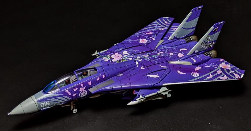 代工 塗裝完成 Revell 1/144 F-14D 雄貓式戰鬥機 空戰奇兵 櫻花機 ACE COMBAT 櫻花樣式