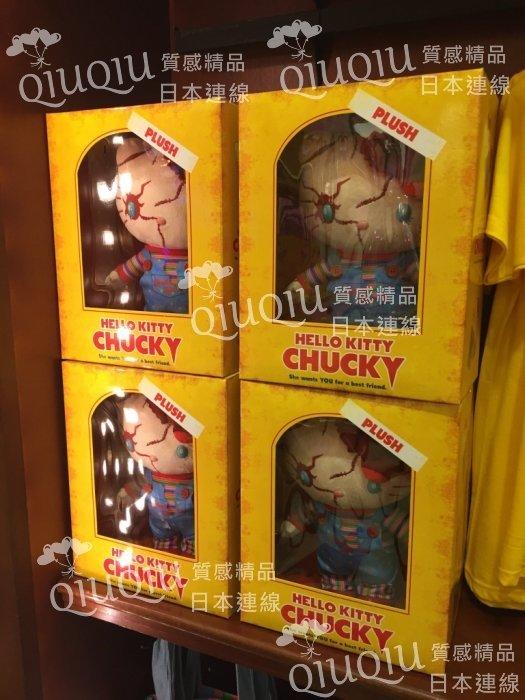 【售完僅供欣賞】-日本❤大阪 環球影城 2015 萬聖節 Hello Kitty 恰吉 CHUCKY 玩偶 娃娃 公仔 