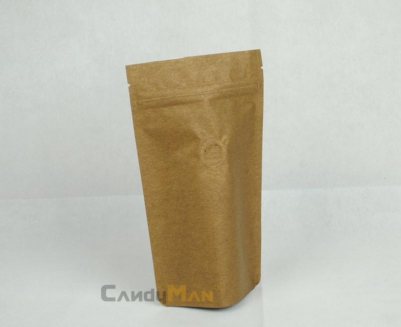 CZ503_1/4磅(4兩) 夾鍊站立袋 繁星系列/金咖色 專業咖啡袋  (100入)