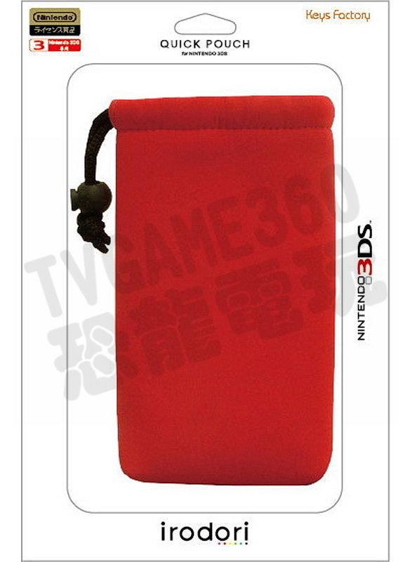【出清商品】任天堂 3DS N3DS KEYS FACTORY 主機包 收納袋 束口包 紅色 全新裸裝【台中恐龍電玩】