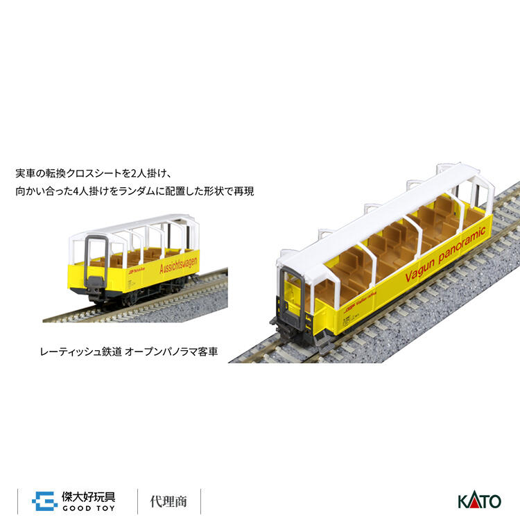 独特な店 新品未使用5253 KATO レーティッシュ鉄道 オープンパノラマ