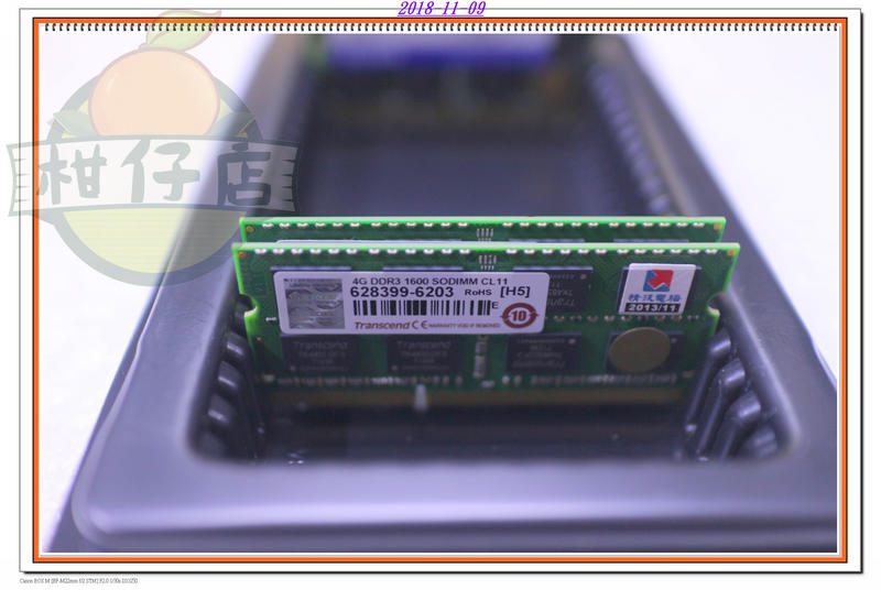 含稅 創見 4GB 4G DDR3 1600 雙面16顆粒 筆電記憶體 原廠終保 二手良品 小江~柑仔店