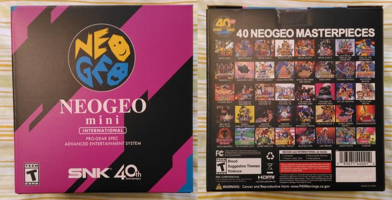 全新SNK neogeo mini 40週年紀念國際版(International)迷你遊戲機