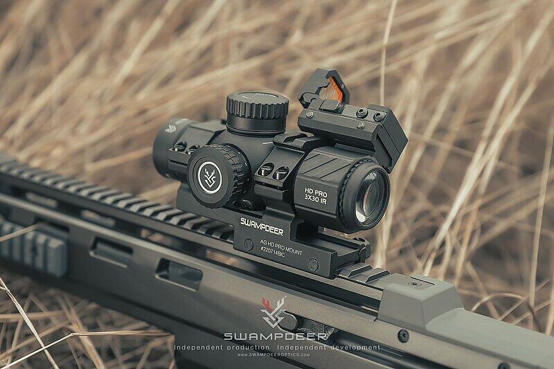【KUI】沼澤鹿 Swamp HD PRO 3X30IR 3倍短瞄 瞄準器 狙擊鏡 附一體式鏡座 抗震防水~48198