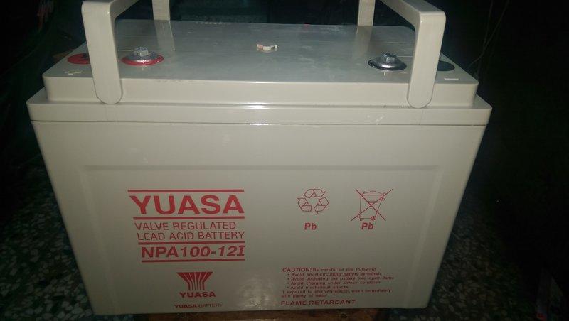 YUASA NPA100-12I 深循環電池 汽車電池 車用電池 再生電池 中古電池 UPS 不斷電系統