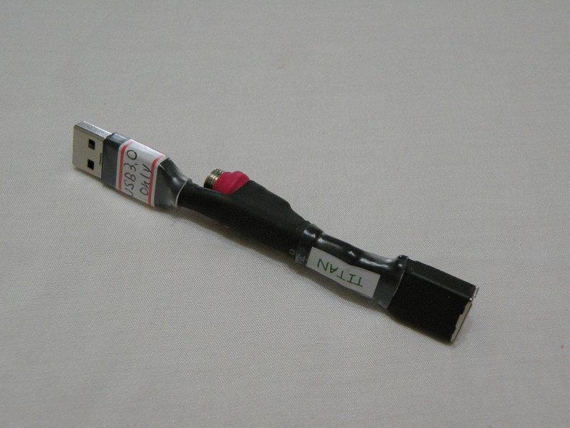 [6N OFC]USB電源/訊號分離轉接頭(USB3.0 only)- A母座轉 A公+DC座(5.5/2.1)